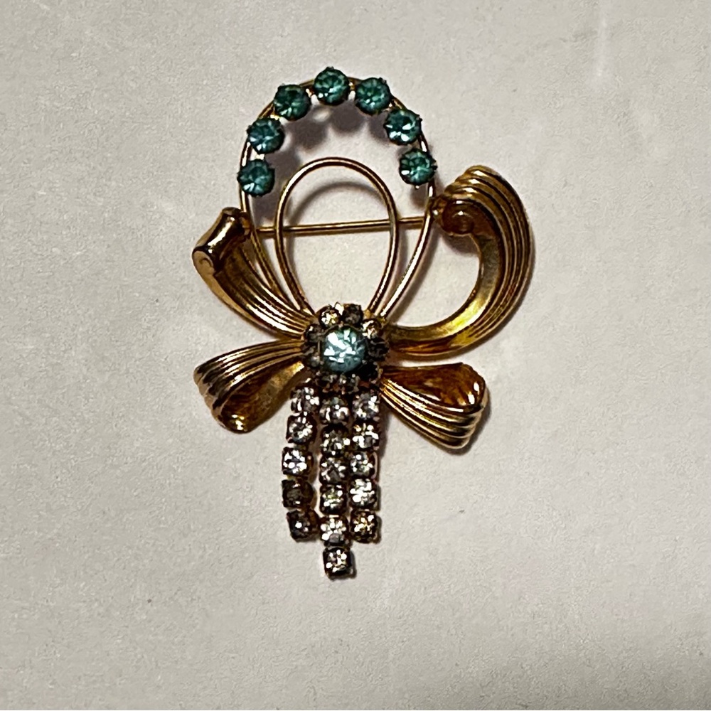 Vintage Harry Iskin Gold Filled Bow Brooch